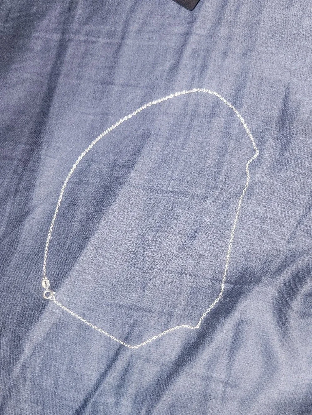 Sterling Silver Fine Chain Necklace - Elegant Silver